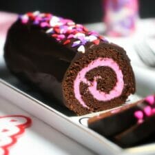 Gluten Free Chocolate Swiss Roll Cake-image