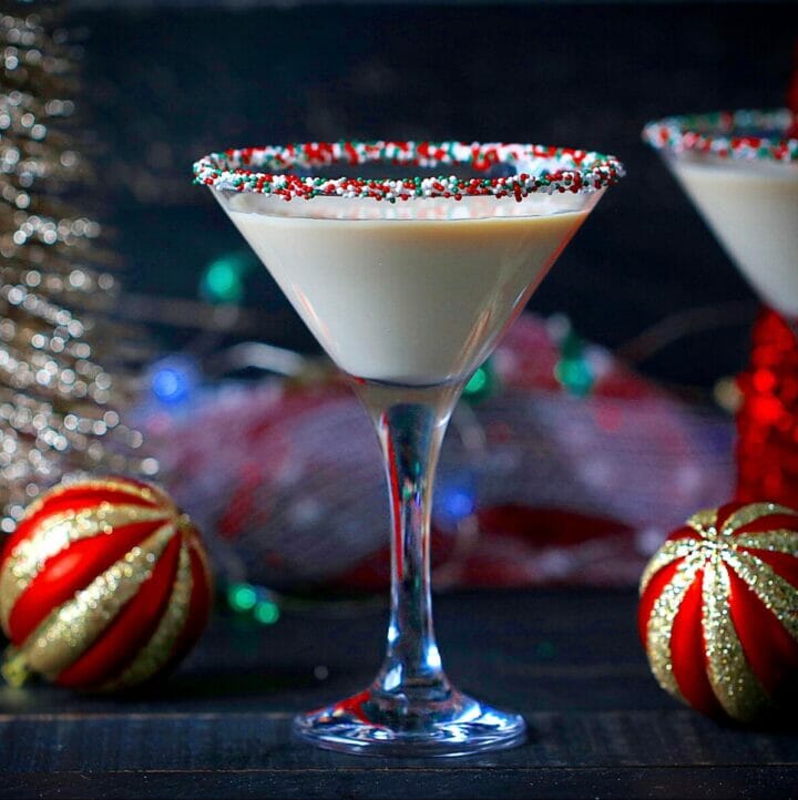 Sugar Cookie Martini Christmas Martini gluten free cocktail