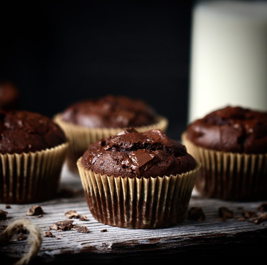 Fudgy Chocolate Muffins Triple Chocolate Muffins Gluten Free Muffins